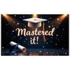 Master's Celebration Background Dark Background Graduation Event Backdrop Graduation Ceremony Banner Academic
