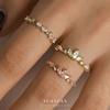 925 Sterling Silver Colorful Zircon Stars Moon Open Ring for Women French  Exquisite Sweet Jewelry Gifts