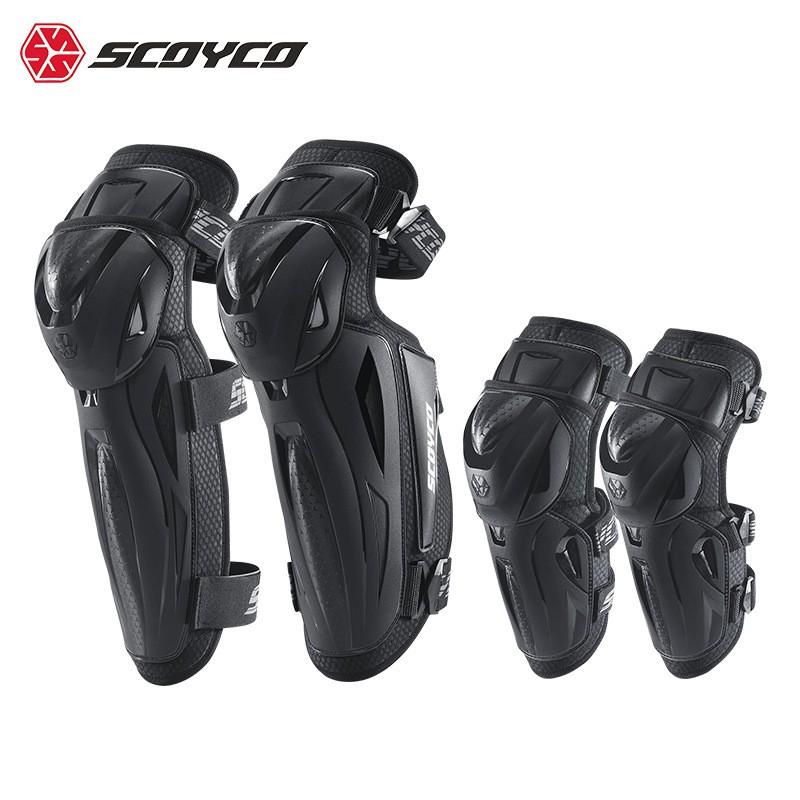 SCOYCO Motorcycle CE Level 2 Elbow Knee Pads Set Safety Gear Adult Motorbike Protective Equipment