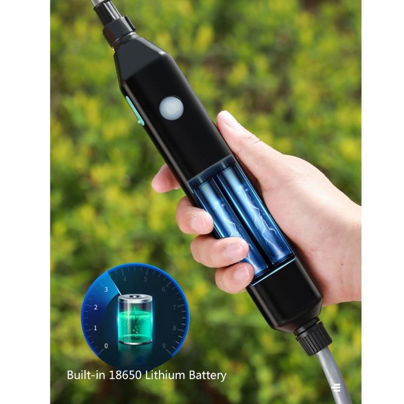 Spruzzatore da Giardino Elettrico 5L Manico Ricaricabile 4 Modelli di Nebulizzazione Lancia Telescopica Spruzzatore d'Acqua per Giardino