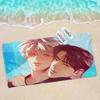 Pearl Boy BL Anime Microfiber Printed Beach Towel Mountain Climbing Yoga Beach Swimming Running Absorbent Soft Towel
