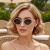 Star Diamond Rhinestone Round Frame Sunglasses - Versatile & High-End Glasses for Parties