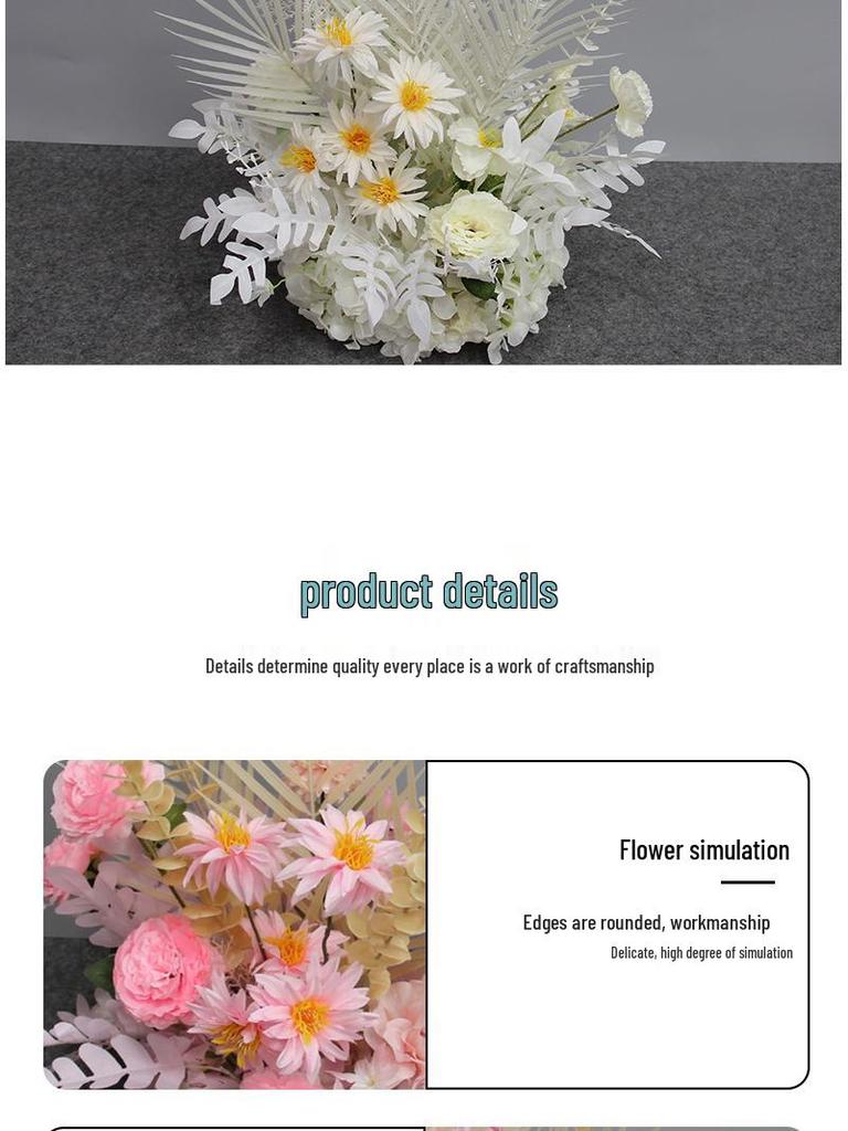 Artificial Wedding Aisle Flowers: Hotel Table Arrangements & Decorative Flower Balls for Stage and Welcome Area