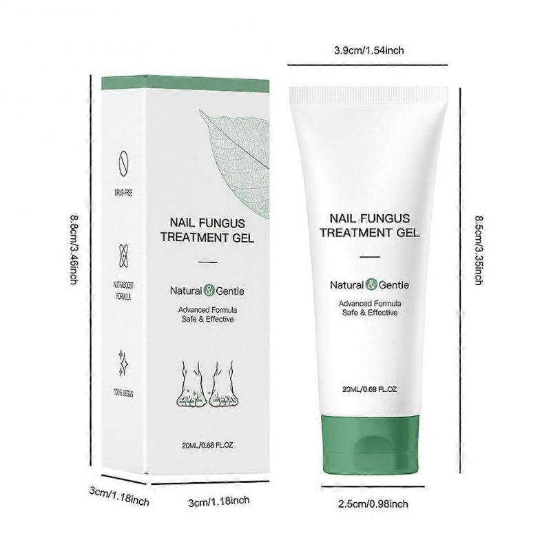 Nutraboost Nail Fungus Treatment Gel, 20ml Nutraboost Nail Gel, Natural Nail Repair Strengthening Gel Serum