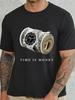 Unisex Watch and Money Graphic Summer Tshirt Suitable for Casual Sporty and Daily Wear  Cotton Trendy Fashionable Versatile