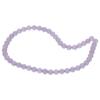 48 PCS Round Natural Stone Beads 8MM Loose Beads Lavender Chalcedony Beads  Handmade