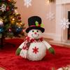 Festival Light Up Snowman Ornament With Warm LED Glows For Holiday Homes Decoration Desktop Accessories