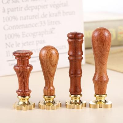 Christmas Card Round Wedding Invitation Love Heart Scrapbooking Merry Christmas Paint Seal Wax Sealing Stamp Wax Copper Head