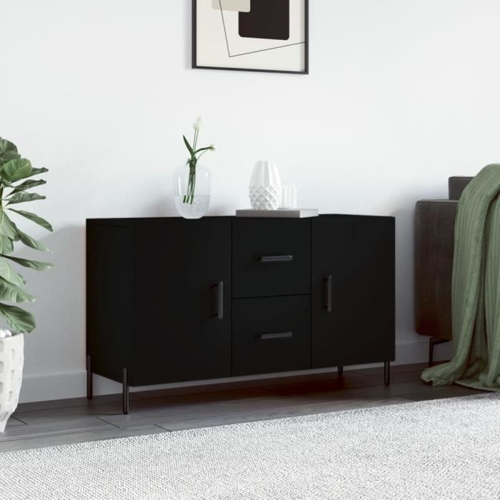 VidaXL Black Buffet 100x36x60 Cm Engineered Wood 828181