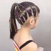 Women Rope Strands Kids Decor African Braid Mix Colorful Hair Braids Girl DIY Ponytail Hair Ribbons