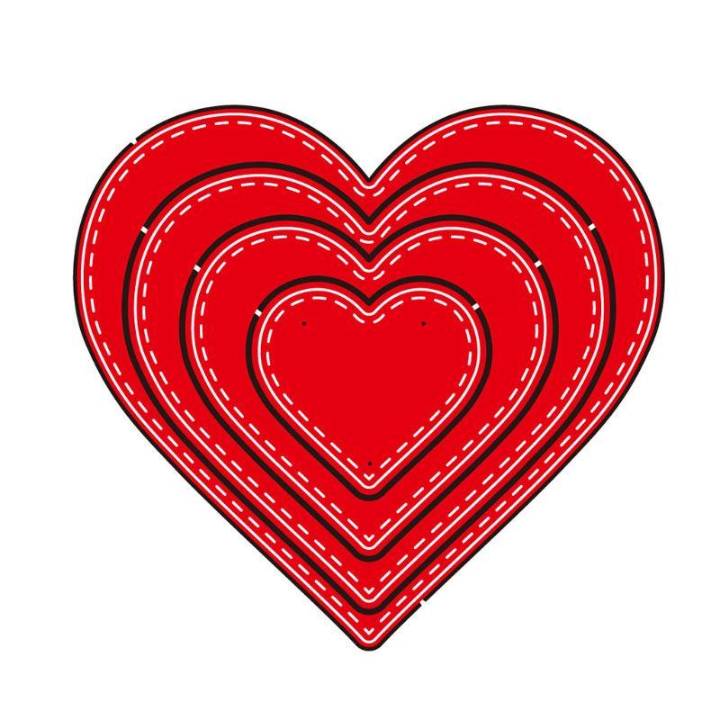 taxiner Heart Craft Die Metal Cutting Dies Cut for DIY Paper Card Making Scrapbooking taxiner Heart Craft Die Metal Cutting Dies Cut for DIY Paper Card Making Scrapbooking