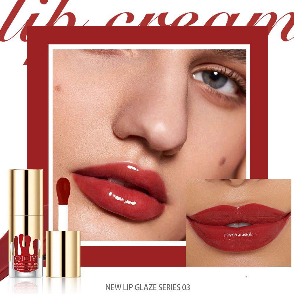 6 Colors Sexy Moisturizing Lip Glaze Pearlescent Anti-Drying Lipstick Non-stick Cup Waterproof Non-greasy Lipstick