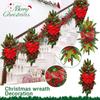 Trapptrofé Dekorationer Jultrofé Krans För ytterdörr