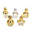 Mini Essential Oil Roller Bottle Crown Shape Perfume Bottling Portable Transparent Travel Electroplated Carve Glass Empty Bottle