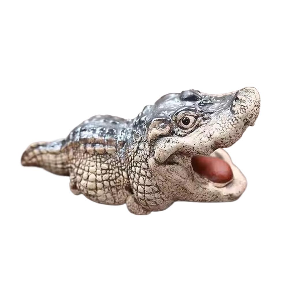 NEW Little Crocodile Indoor Ornament Boutique Tea Pet Home Desktop Resin Ornament Tea Set Decor Garden Ornament Exquisite Gifts