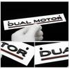 Car Sticker For Tesla Model 3 Y Juniper Highland 2020-2026 2025 Hot DUAL MOTOR Underlined Letters Emblem for TESLA Model 3 Y S X