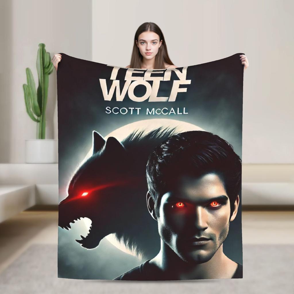 Teen Wolf The Movie Flannel Blanket Winter Soft Throw Blanket for Kids Living Room Novelty Bedspread Sofa Bed Cover