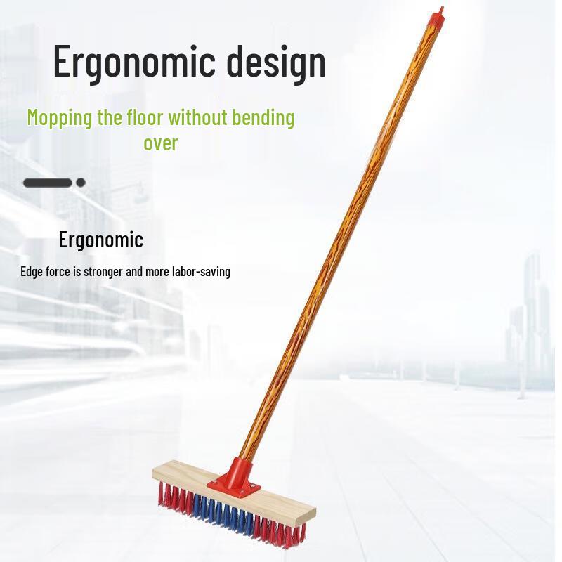 SEE KEAN Long Handle Hard Bristle Floor Brush