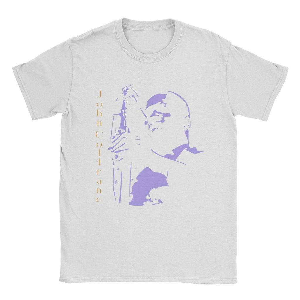 Lässiges John Coltrane T-Shirt für Herren Rundhals Reine Baumwolle T-Shirts Kurzarm-Tees Geburtstagsgeschenk Kleidung