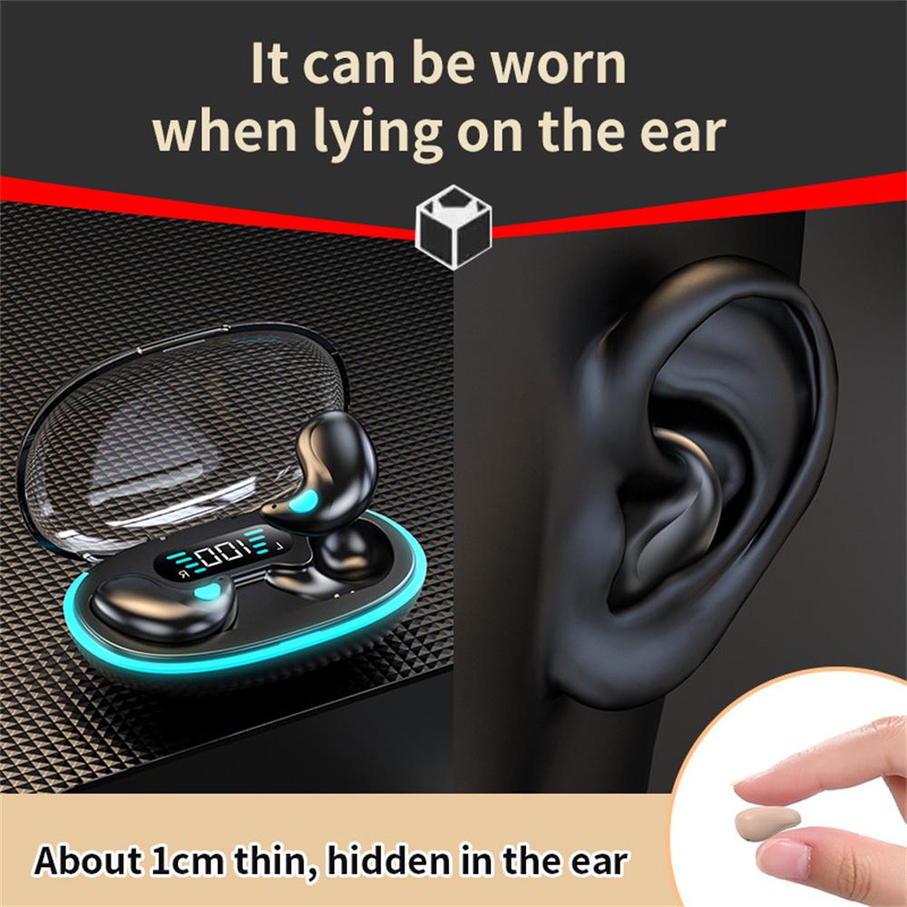 Nowe bezprzewodowe słuchawki X55 Invisible Sleep True Mini Bluetooth 5.3 Ukryte słuchawki Słuchawki douszne z mikrofonem Redukcja szumów basowych Zestawy słuchawkowe stereo HiFi
