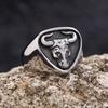 Vintage 316L Stainless Steel Bull Head Ring High Polish Spanish Matador Jewelry Gift For Men Women