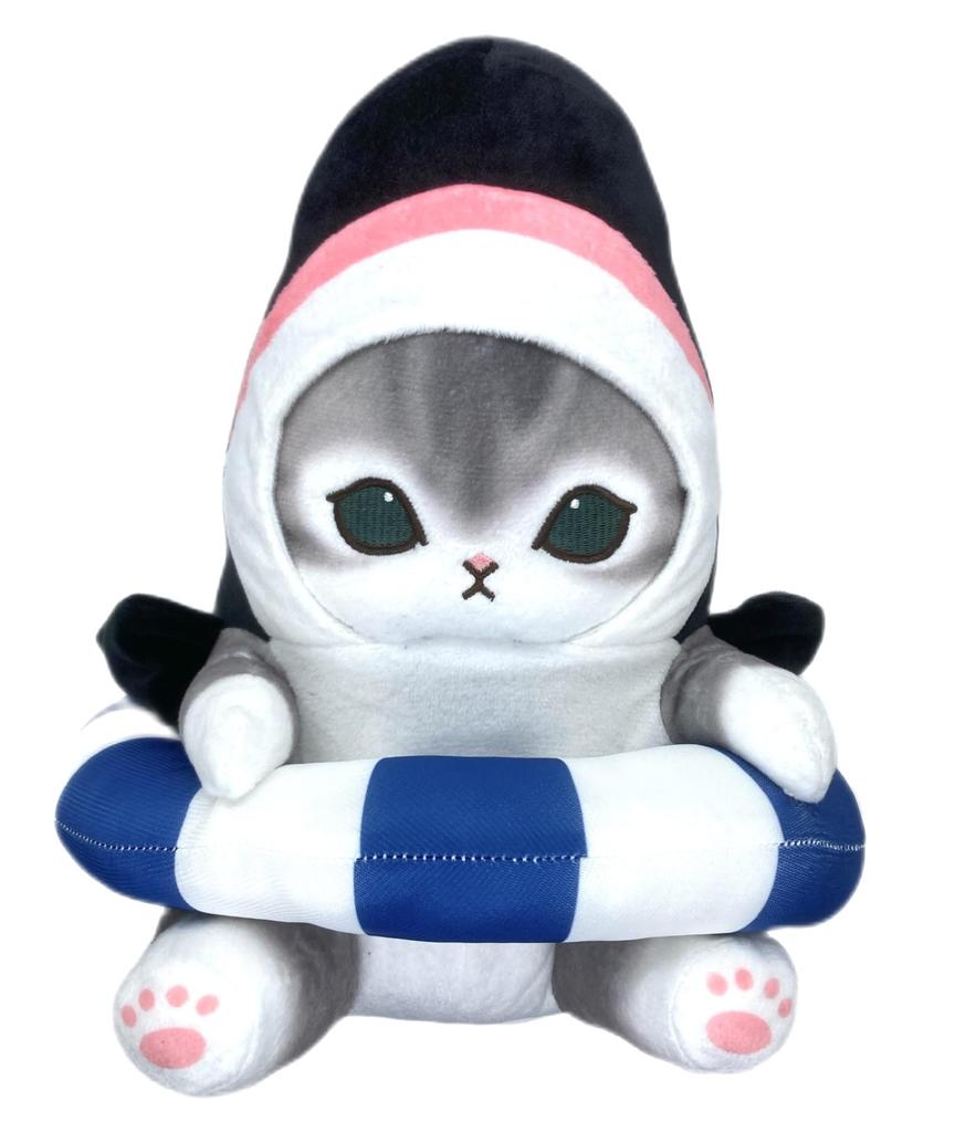 mofusand Shark Cat & Killer Whale Cat Big Plush Toy, Approx. 28cm (Killer Whale Cat)