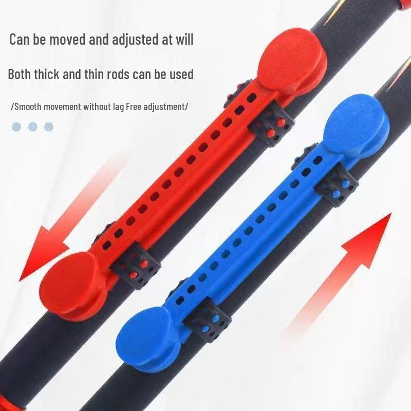 Avvolgicanna da pesca universale con cinturino in silicone staccabile e clip avvolgicavo