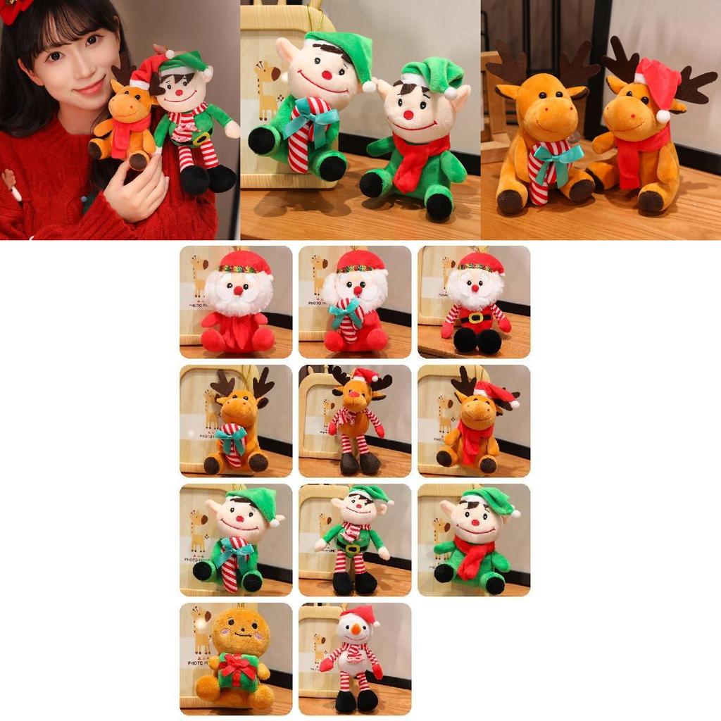 Cozy Super Soft Plush Santa Claus Reindeer Elf Snowman Dolls Perfect For Christmas Gifts