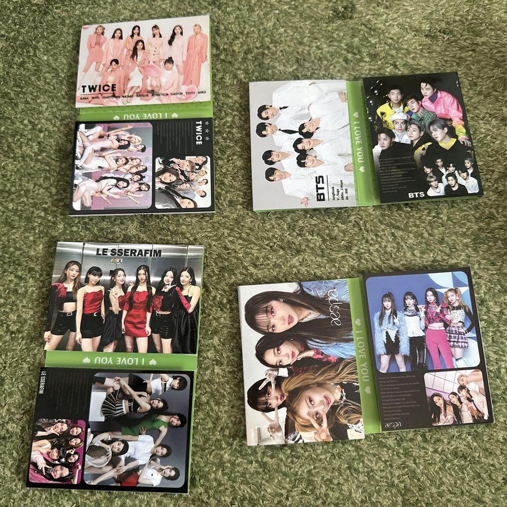 [USED] BTS, Le Sserafim, aespa, Twice notepad