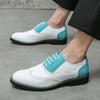 Mixed Colors Patent Leather Oxfords Brogue For Men Fashion Wedding Party Dress Shoes Italian Designer Male Formal Zapatos Hombre