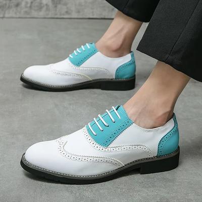 Mixed Colors Patent Leather Oxfords Brogue For Men Fashion Wedding Party Dress Shoes Italian Designer Male Formal Zapatos Hombre