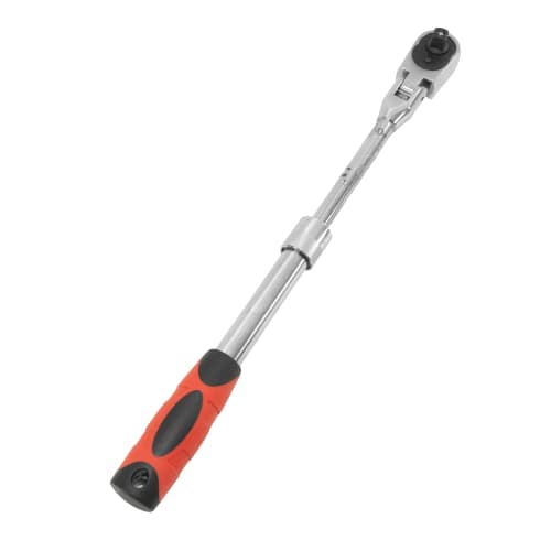 STEELMIGHT Ratchet Handle, Ratchet Wrench, 9.5mm Drive, 3/8" 72-Tooth Gear, Telescoping, Swivel Type, Flex Ratchet Handle