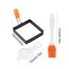 Square Ring for Frying Egg Pancake Cooking Rings Omelet Maker Non Stick Stainless Steel Fried Egg Ring Pancake Mold for Kitchen 2