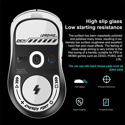 Mouse Feet Skates Ultra erős, hibátlan üveg sima, tartós talp Logitech G Pro X Superlight 2 Dex játékegérhez