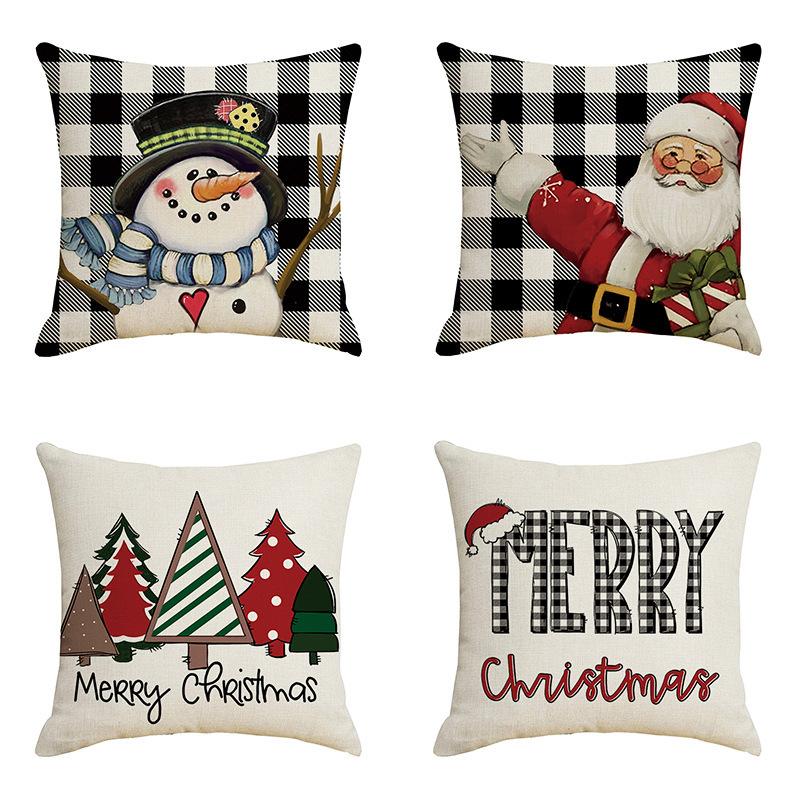 45cm Christmas Four Piece Pillowcase Set  Christmas Decoration Home Decoration 2024 Christmas Decoration
