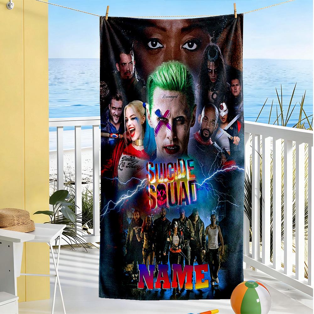 Warnermedia Customize Your Name Beach Towel Super Soft & Absorbent