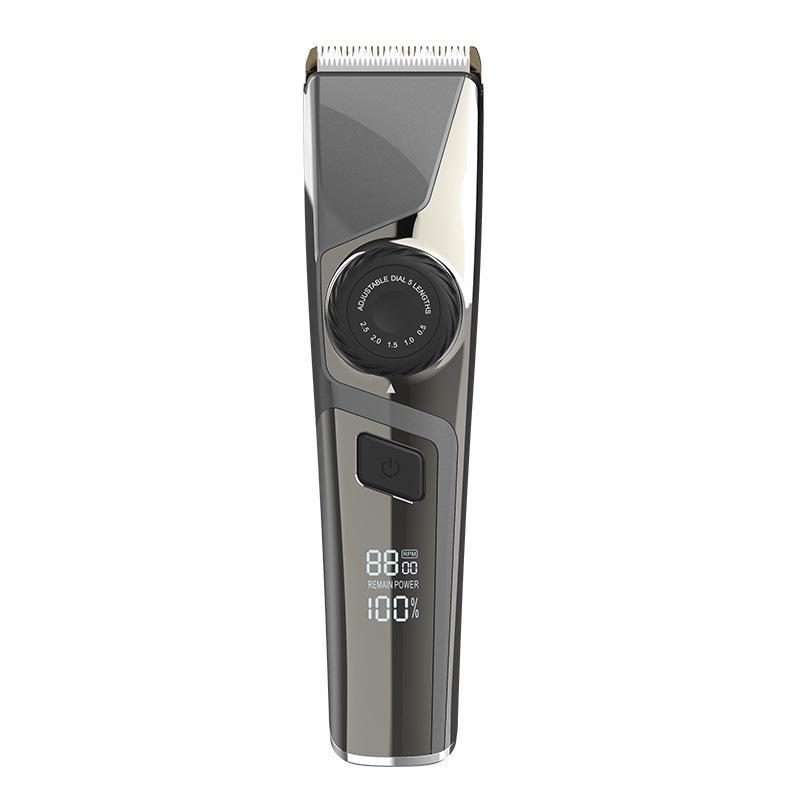 

Men s Home Hair Clipper: Washable, Small, LCD Display, Electric Oil Head Razor. 309