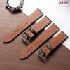 Premium Palm Genuine Leather Strap Black Grey Brown Criss Cross Stitch Cowhide Watch Bracelet for Seiko 18mm 19mm 20mm 22mm Band