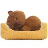 Stuffed Animal Black Cat Plush Home Decoration Lying Kitten Dog Lying Capybara  Boys Girls