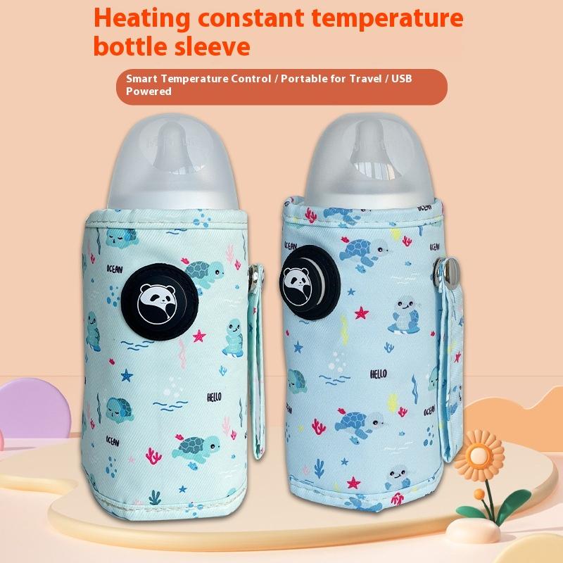 USB car bottle insulation cover portable milk thermostat outdoor constant temperature heating milk bottle insulation cover