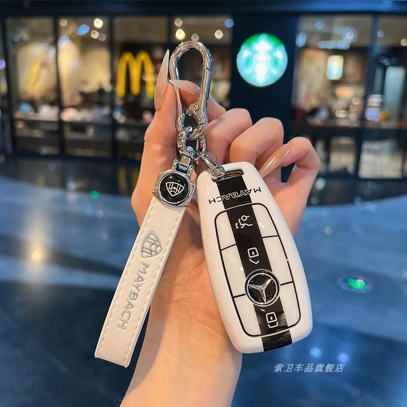 Car Remote Key Case Cover Shell Fob For Mercedes Benz A C E S G Class W177 W205 W213 X167 W222 CLA GLE GLB GLS AMG Maybach QU3