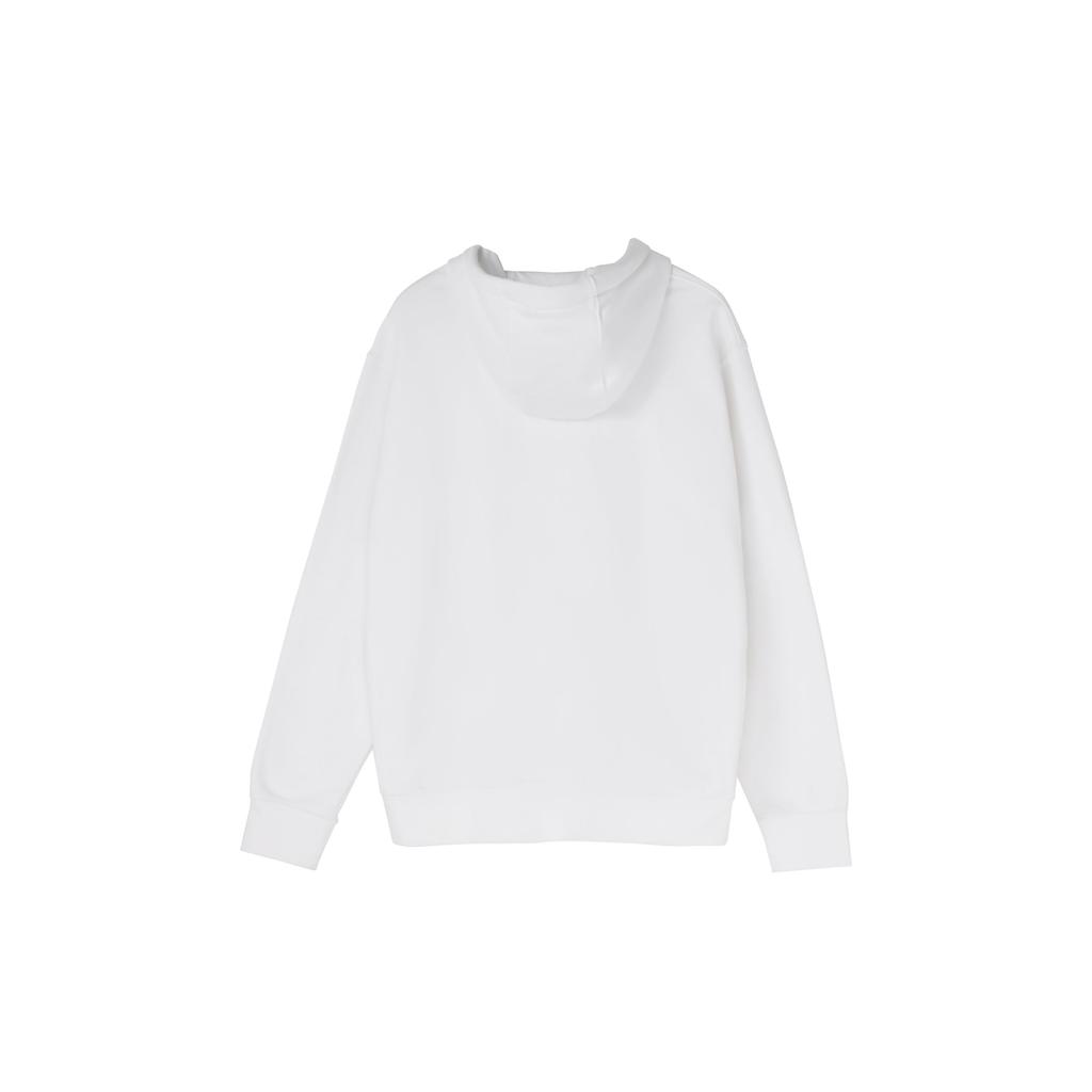 Nike Club Fleece Printed Pullover Hoodie Men Tops White BV2974-100