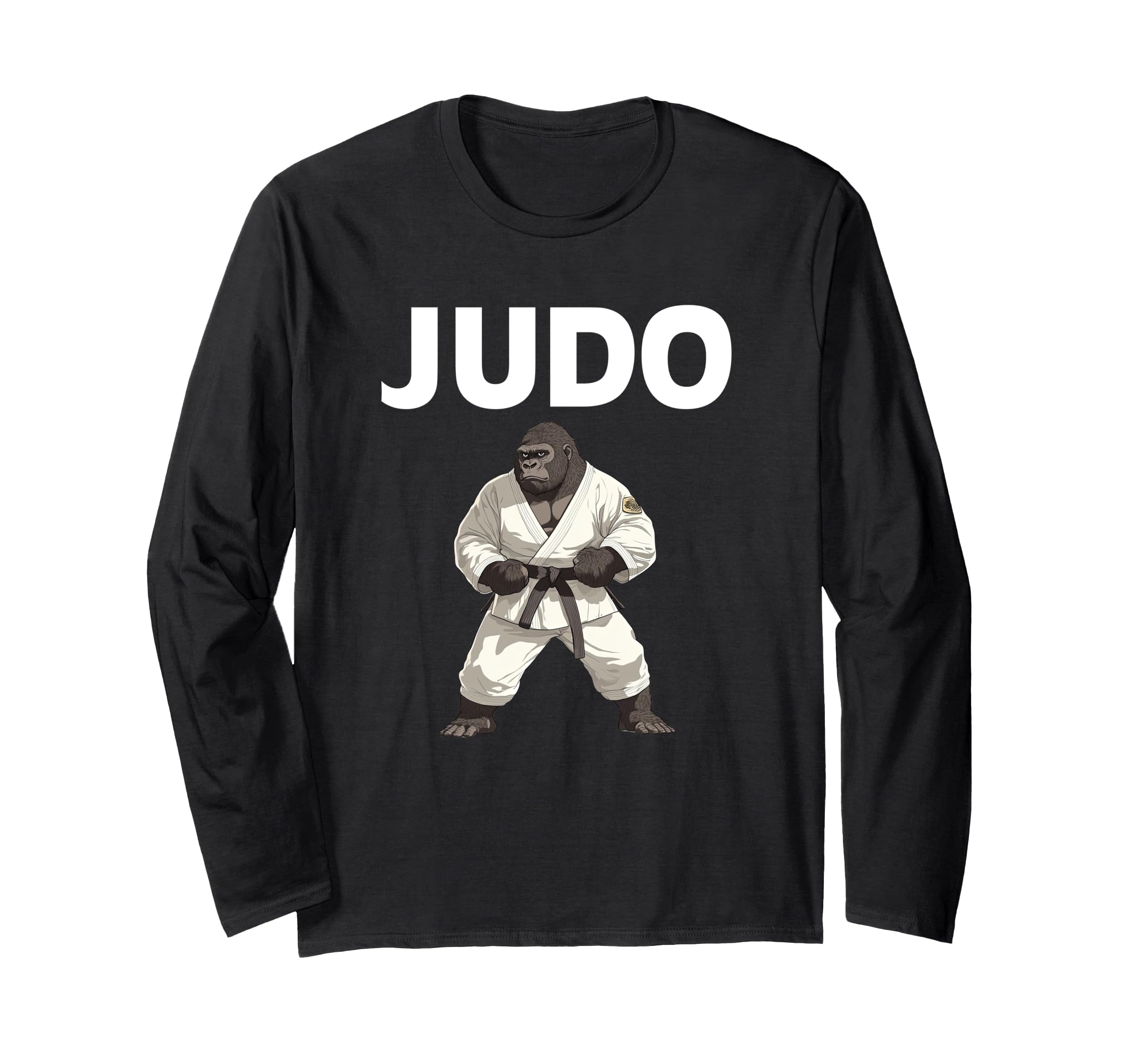 

Gorilla in Judo Gi Grappling Gorilla Long Sleeve - T-Shirt чорний