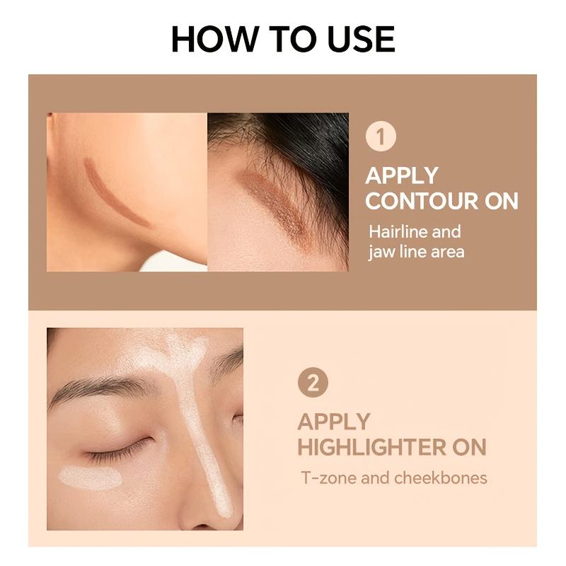 Stick Contouring et Highlighter Double Embout pour Tous Types de Peau
