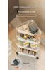 Bathroom Rolling Storage Rack: 2 To 4-Layer Multi-Tier Movable Organizer for Toilet and Washbasin Areas