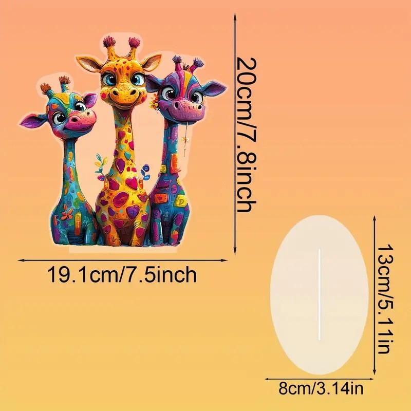 2D Colorful Animal Acrylic Ornaments Colorful Cat Figurine Decoration Kitten Standing Miniature Desktop Decoration For Home
