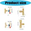Valvole di Connessione Tripla in Ottone Ingegnerizzate con Precisione Adattatore per Manometro del Vuoto Robusto e Durevole per Strumenti a Vuoto