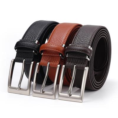 Retro Belt for Men Genuine Leather Casual Business Cowhide Belt for Men Middle Aged and Young Men Practical Versatile Pin Buckle Belt
