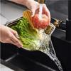 Kitchen Transparent Household Vegetable Washing Drain Basket Vegetable Basin Kitchen Fruit Plate Storage Tool Accessories