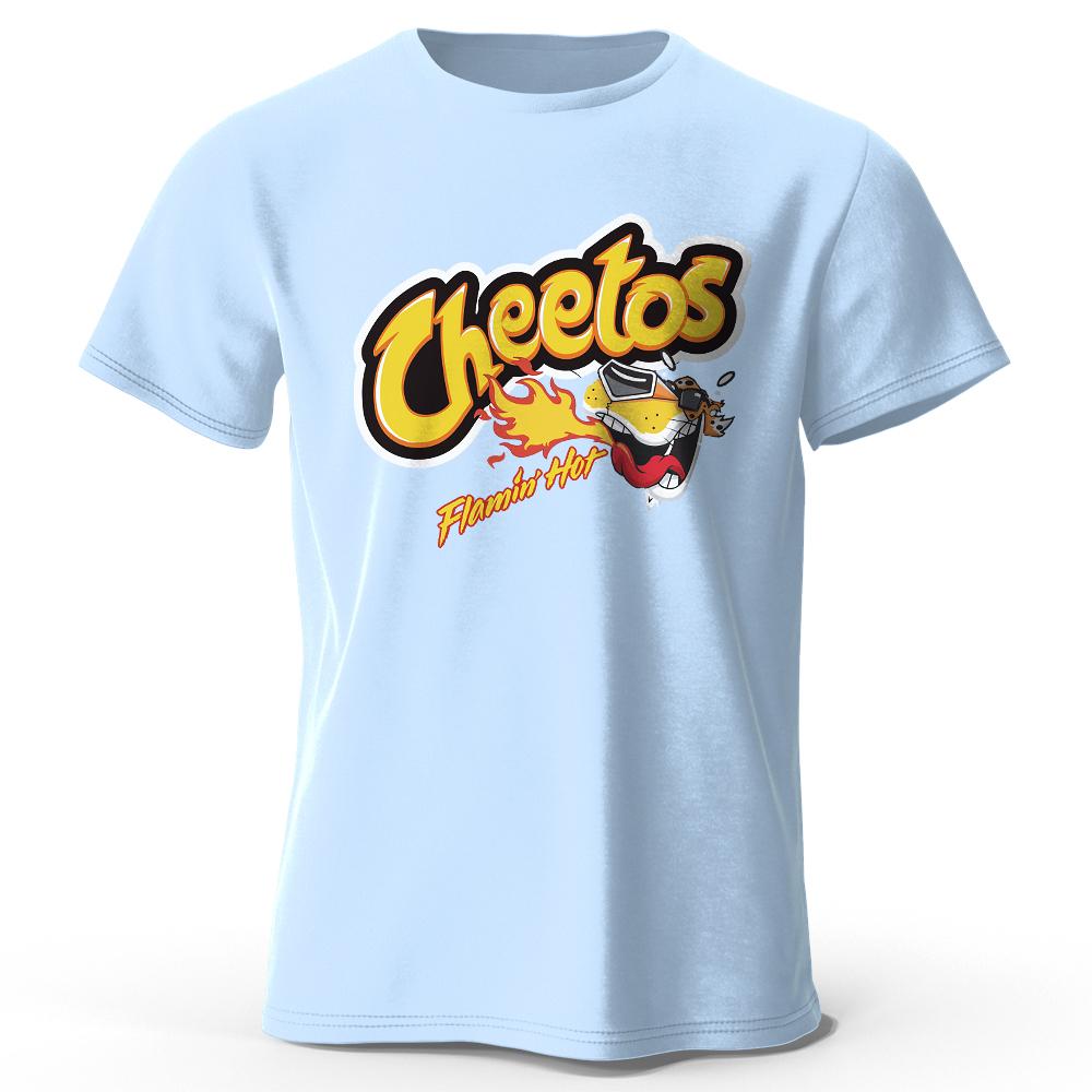 Men's Cartoon Printed T-Shirt 100% Cotton Oversized Classic Funny Graphic Tees for Men Women Summer Tops